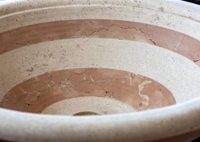 Lavabo in marmo bicolore