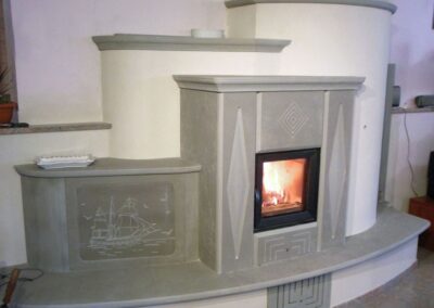 stufa-in-marmo-caminetto Salandin Marmi